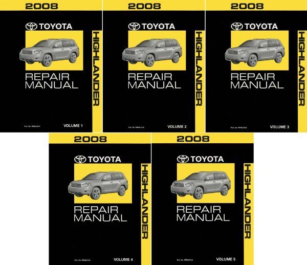 2008 Toyota Highlander Factory Shop Service Manual