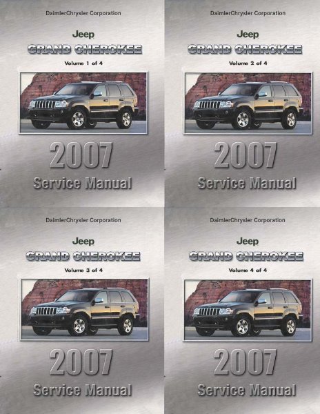 2007 Jeep Grand Cherokee Factory Shop Service Manual