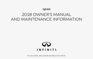 2018 Infiniti QX60 Owner's Manual
