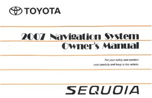 2007 Toyota Sequoia Owner's Manual