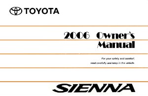2006 Toyota Sienna Owner's Manual