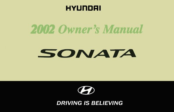 2002 Hyundai Sonata Owner's Manual