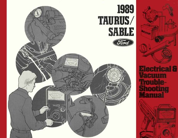 1989 Ford Taurus, Sable Wiring Diagrams Manual