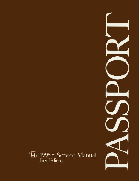 1995–1996 Honda Passport Factory Shop Service Manual