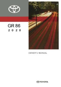 2020 Toyota GR86 Owner's Manual