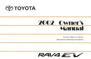 2002 Toyota Rav4 EV Owner's Manual
