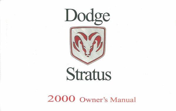 2000 Dodge Stratus Owner's Manual