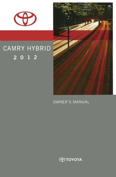 2012 Toyota CAMRY HYBRID Owner's Manual
