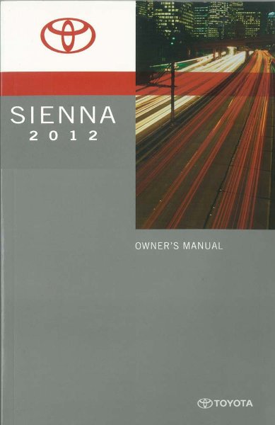 2012 Toyota Sienna Owner's Manual