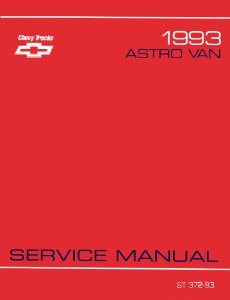 1993 Chevrolet Astro Factory Shop Service Manual
