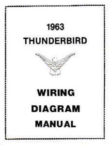 1963 Ford Thunderbird Wiring Diagrams Manual