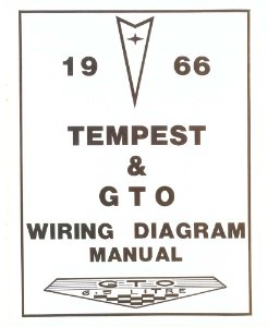 1966 Pontiac GTO, Tempest Wiring Diagrams Manual