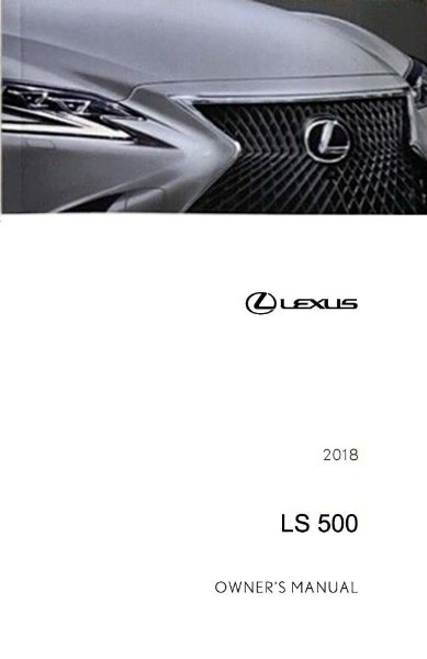 2018 Lexus LS 500 Owner's Manual
