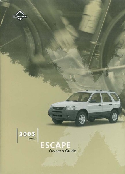2003 Ford Escape Owner's Manual