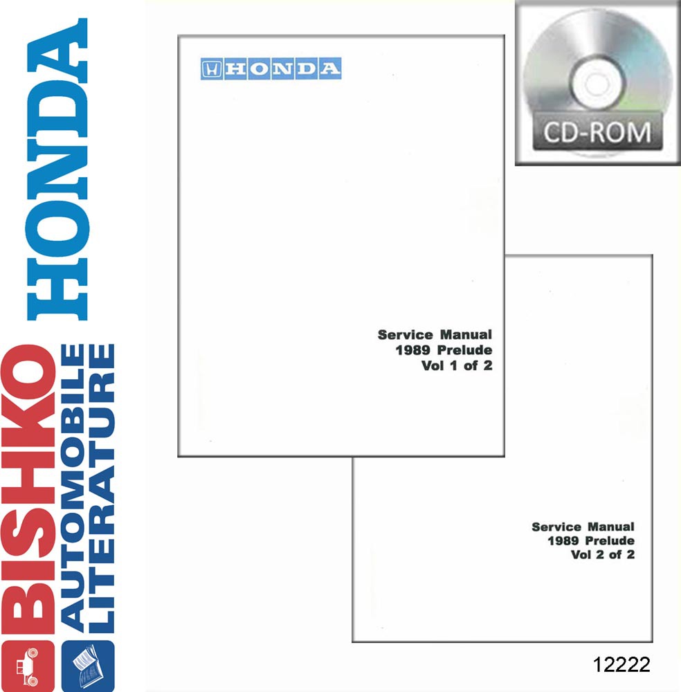 1989 Honda Prelude (Includes Si) Factory Shop Service Manual