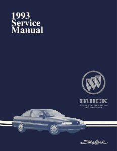 1993 Buick Skylark Factory Shop Service Manual