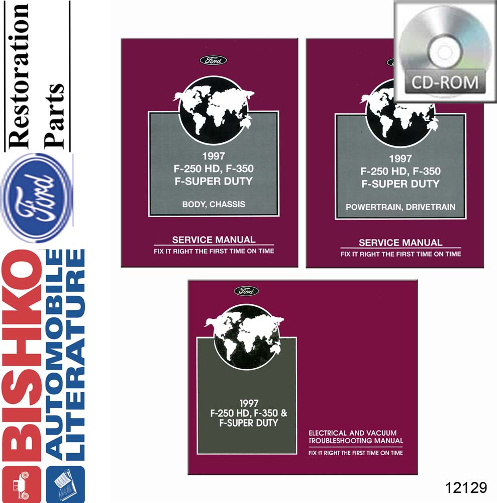 1997 Ford F250 HD F350 F-Super Duty Truck Shop Service Repair Manual PDF
