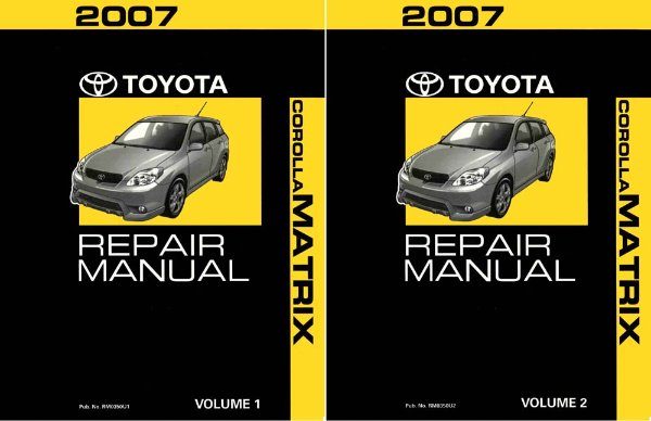2007 Toyota Corolla Matrix Factory Shop Service Manual
