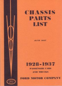 1928–1937 Ford CAR TRUCK Parts Book