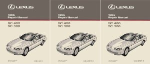 1995 Lexus SC 300, SC 400 Factory Shop Service Manual