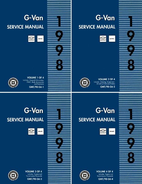 1998 Chevrolet Truck Express, Savana Factory Shop Service Manual