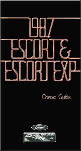 1987 Ford Escort & Escort EXP Owner's Manual