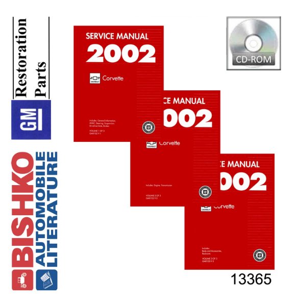2002 Chevrolet Corvette Factory Shop Service Manual