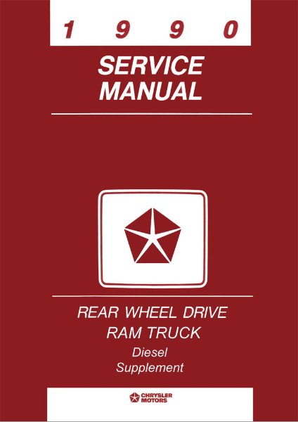 1990 Dodge Truck Diesel Engine Factory Shop Service Manual