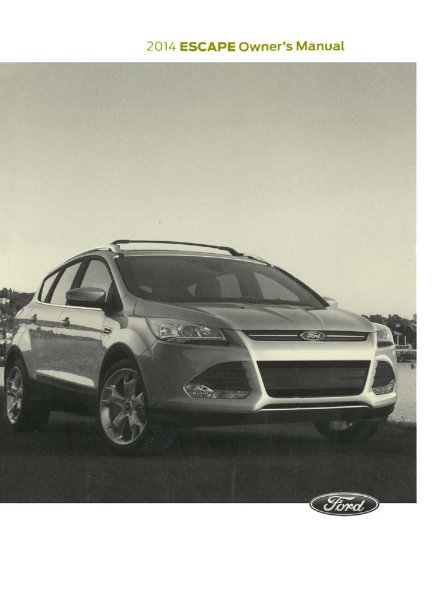 2014 Ford Escape Owner's Manual