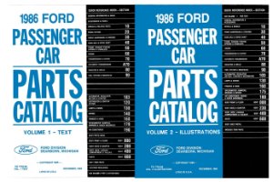1986 Ford All Models Parts Book
