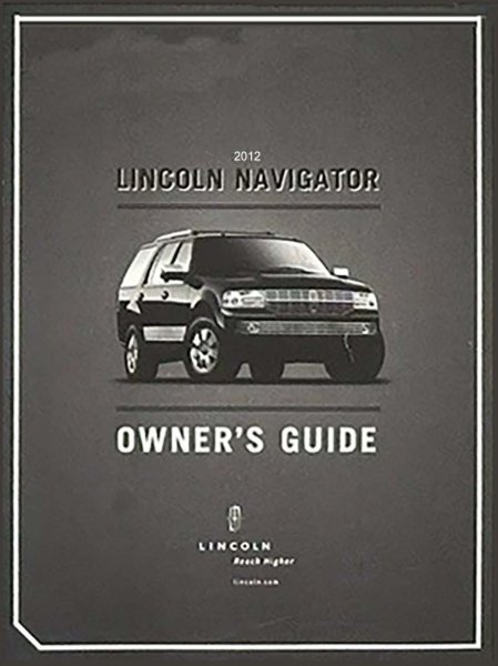 2012 Lincoln Navigator Owner's Manual