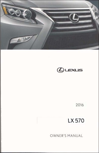 2016 Lexus LX 570 Owner's Manual