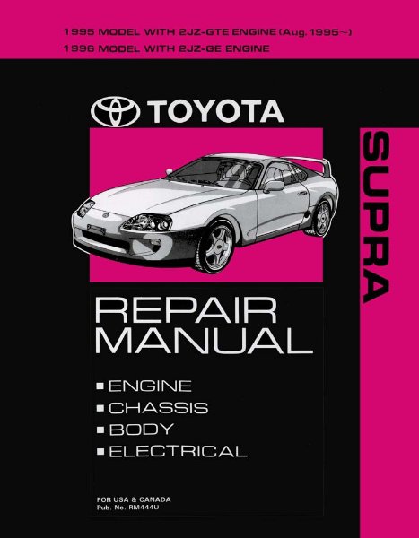 1995–1996 Toyota Supra Factory Shop Service Manual