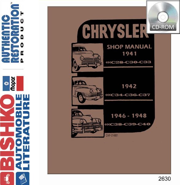 1941–1948 Chrysler All Models Factory Shop Service Manual