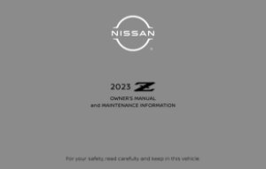 2023 Nissan Z Owner's Manual