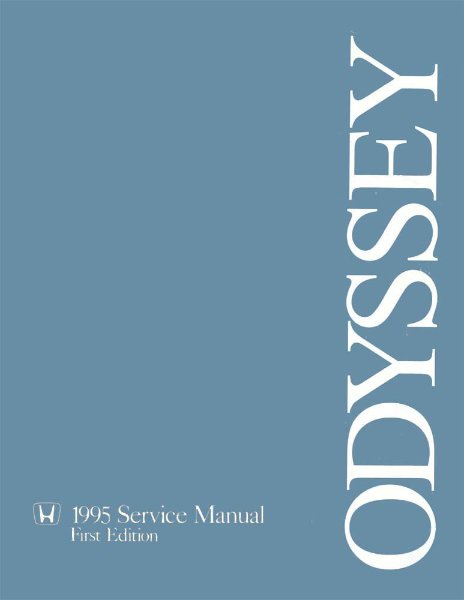1995 Honda Odyssey Factory Shop Service Manual