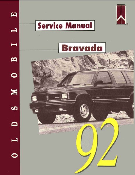 1992 Oldsmobile Bravada Factory Shop Service Manual
