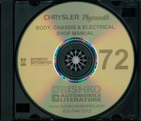 1972 CHRYSLER & PLYMOUTH Body, Chassis & Electrical Service Manual sample image