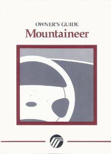 1997 Mercury Mountaineer Owner's Manual