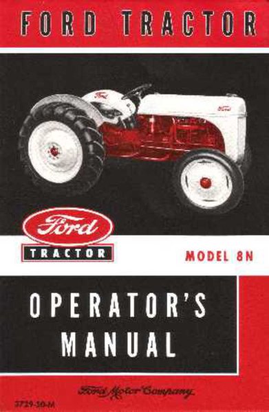 1948–1952 Ford 8N Tractor Owner's Manual