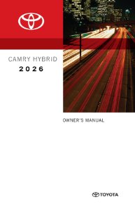 2026 Toyota Camry HEV Owner's Manual