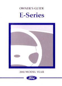 2002 Ford Econoline Owner's Manual