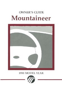 1998 Mercury Mountaineer Owner's Manual