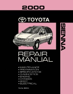 2000 Toyota Sienna Factory Shop Service Manual