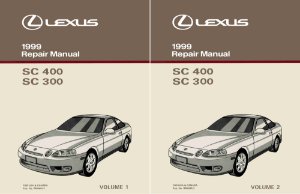 1999 Lexus SC 400 SC 300 Factory Shop Service Manual