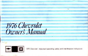 1976 Chevrolet Caprice Impala Owner's Manual