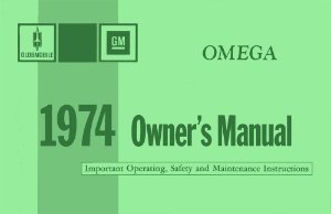 1974 Oldsmobile Omega Owner's Manual