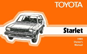 1984 Toyota Starlet Owner's Manual
