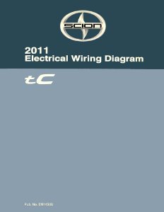 2011 Scion tC Wiring Diagrams Manual
