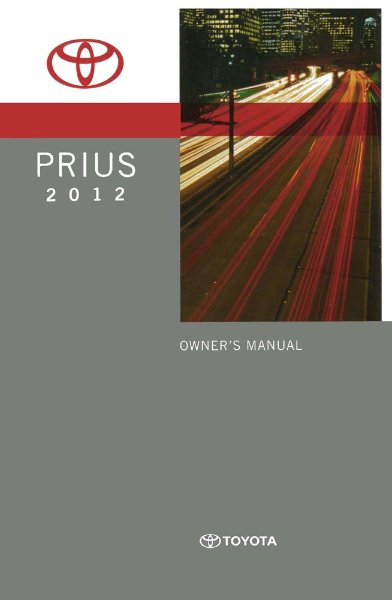 2012 Toyota PRIUS Owner's Manual